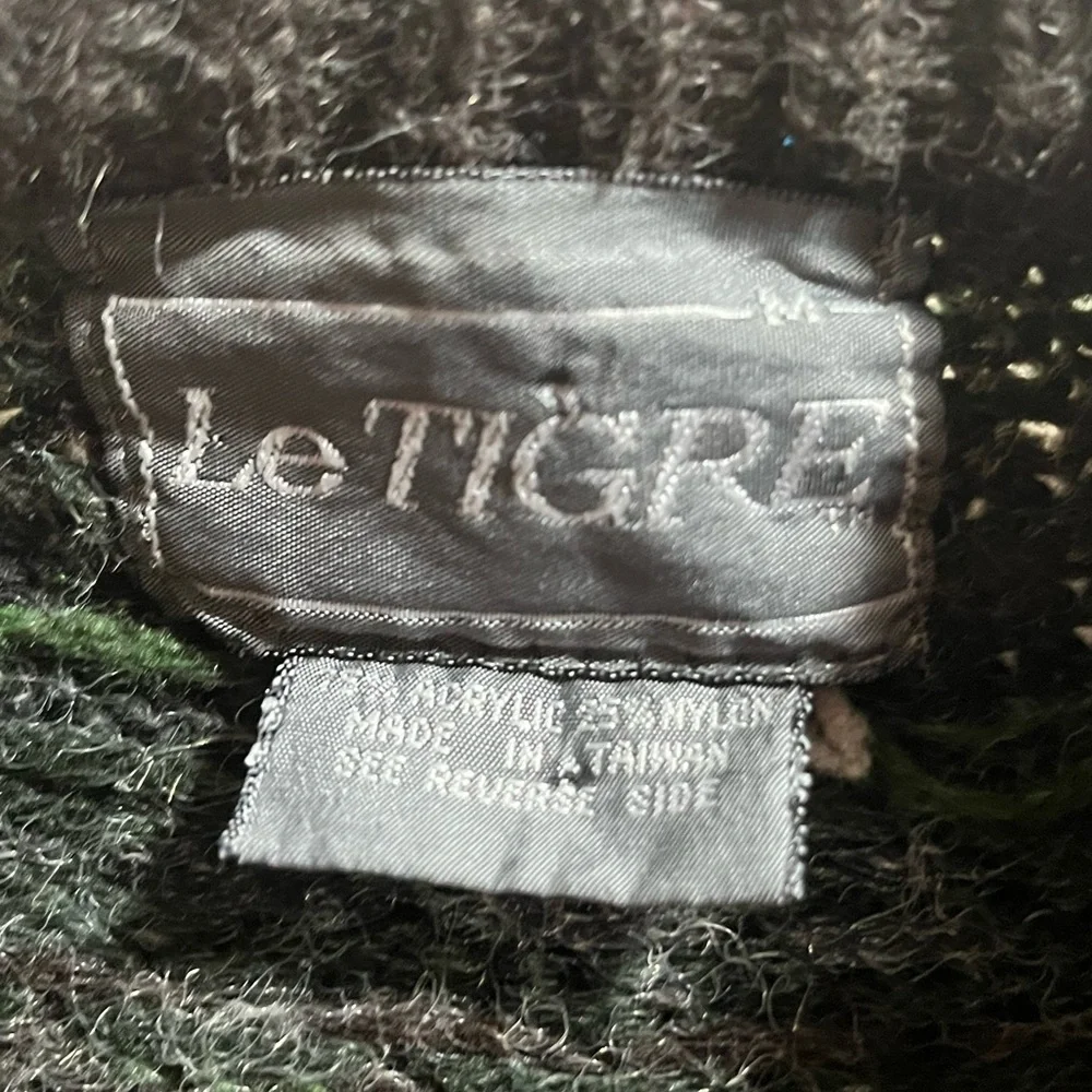 Le Tigre Men's Crewneck Sweater - Green, Brown, Black - Picture 7 of 7